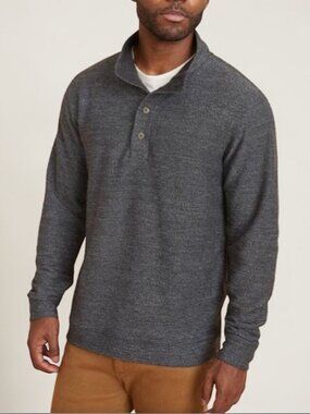 Marine Layer Clayton pullover sweater grey men's size L